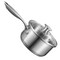 Saucepan with Steamer, Stainless Steel Saucepan with Glass Lid Multipurpose Nonstick